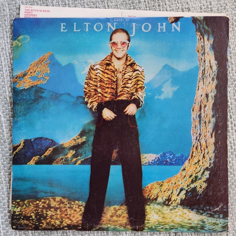 Elton John Caribou LP 1974 MCA Records MCA-2116 12" Stereo Rock